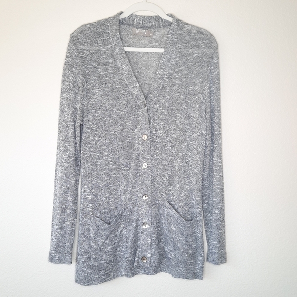 Nation LTD Gray Cardigan Sweater M - Picture 2 of 6